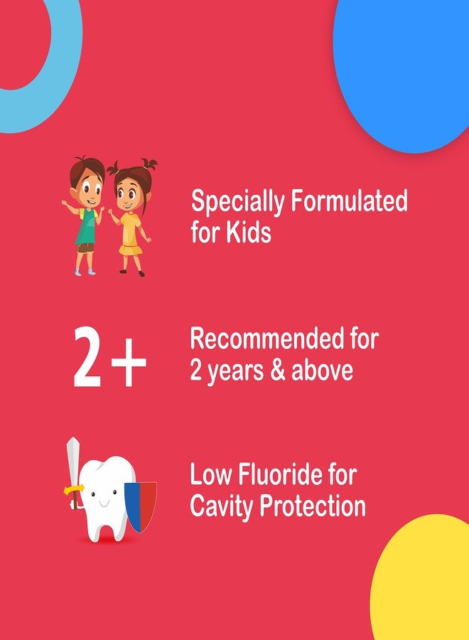 DentoShine Gel Toothpaste for Kids | Pack of 3 (3, Strawberry) | IDA Accepted - Image 3